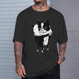 ボストンテリアハグ Tシャツ 彼への贈り物