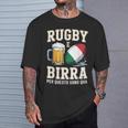 ラグビーとビール だからこそ私はここにいます イタリアのラグビーファン Tシャツ 彼への贈り物