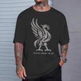 リバプール イングランド Est1207 Colossal Liverbird Grey Age Tシャツ 彼への贈り物
