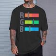 レッド グリーン ブルー Rgb カラー モデル アーティスト Tシャツ 彼への贈り物