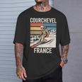 レトロ スキー クールシュベル フランス フランス スキー リゾート 楽しい Tシャツ 彼への贈り物