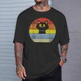 レトロ 猫 ヴィンテージ かわいい 子猫 ニャー キティ キティ Tシャツ 彼への贈り物