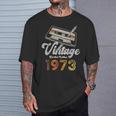 ヴィンテージ1973 カセット・ペンシル 53歳の誕生日 Tシャツ 彼への贈り物