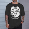 伝統的な日本のマスク、ひょっとこ様式デザイン。 Tシャツ 彼への贈り物