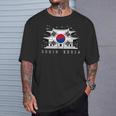 愛国的な韓国国旗ジャージーtシャツ 韓国製 Tシャツ 彼への贈り物