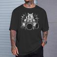 柴犬 ドラムを弾く ドラマー 犬好き Tシャツ 彼への贈り物