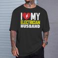 電気技師の夫が大好き Tシャツ 彼への贈り物