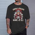 面白いローマのセンチュリオン モーターサイクリスト Legio 1 Italica Tシャツ 彼への贈り物