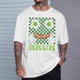 Bruh Green Face Eggs And Bacon Ham 朝食 聖パトリックズ Tシャツ 彼への贈り物