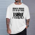 Disco Music It's In Myoul ヴィンテージ 70年代 ダンシング レトロダンス Tシャツ 彼への贈り物