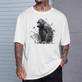 Gorilla Lover アートワーク 鳥 動物 モチーフ ゴリラ Tシャツ 彼への贈り物