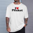 I Love Heart Phuket Thitand Tシャツ 彼への贈り物