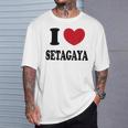 I Loveetagaya アイ・ラブ世田谷 Tシャツ 彼への贈り物