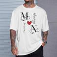 M & N カップル イニシャル 結婚式 記念日 新築祝い Tシャツ 彼への贈り物