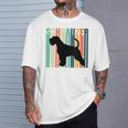 Minichnauzer Perro Retrochnauzer Cuello Camiseta unisex Regalos para él