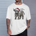 Mooey Christmas Western Highland Cow Santa T-Shirt Gifts for Him Mooey Christmas Western Highland Cow Santa T-Shirt Gifts for Him