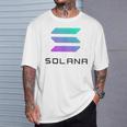 Solコインcryptocurrency 30ソラナ・テクノロジーolana Tシャツ 彼への贈り物