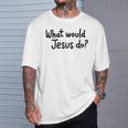 What Would Jesus Do 長袖tシャツ Tシャツ 彼への贈り物