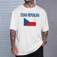 チェコ国旗 チェコ国旗 チェコ国旗 チェコlajka Ceske メンズ レディース Tシャツ 彼への贈り物