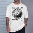 バックミンスター フラー 測地線 特許 科学 工学 数学 Tシャツ 彼への贈り物