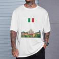 ミラノ お土産 イタリア 旅行 ミラノ バケーション イタリア国旗 Tシャツ 彼への贈り物
