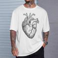 解剖学的に正しい人間の心臓tem Aorta Cardio Tシャツ 彼への贈り物
