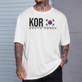 韓国国旗 韓国スポーツゲーム アスレチックジャージースタイル Tシャツ 彼への贈り物