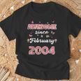 2004年2月から素晴らしい花、2004年2月の誕生日。 Tシャツ 高齢者への贈り物