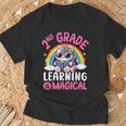 2Nd Grade Unicorn Cat Magical Caticorn Back Tochool Tシャツ 高齢者への贈り物