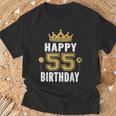 55歳の男性と女性のためのhappy 5Th Birthdayアイデア Tシャツ 高齢者への贈り物