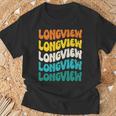 70S Longview 70年代のロングビュー 長袖tシャツ Tシャツ 高齢者への贈り物