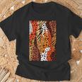 Africa アフリカ Animal Print Africa Is Calling Tシャツ 高齢者への贈り物