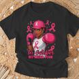 African American In October We Wear Pink Breast Cancer T-Shirt Gifts for Old Men