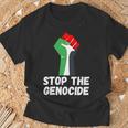Arrêtez Le Génocide Manche Longue T-Shirt Cadeaux pour les vieillards