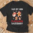 Backen Weihnachten Das Ist Mein Plätzchen Back T-Shirt Geschenke für alte Männer