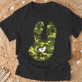 Badうさぎ星人 グリーン迷彩 Tシャツ 高齢者への贈り物