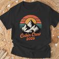Cabin Crew 2026 Mountain Vacation Family Matching Group T-Shirt Gifts for Old Men