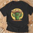 Cactus Cool Avec Chapeau De Cowboy Brille Dans Les Tenues T-Shirt Cadeaux pour les vieillards