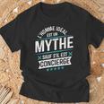 Concierge Cadeau Départ Métier Drôle T-Shirt Cadeaux pour les vieillards