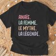 Copine Humour Cadeau Personnalisé Prénom Anaïs T-Shirt Cadeaux pour les vieillards