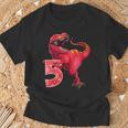 De 5º Cumpleaños DinoRex 5 Años Dinosaurio Camiseta unisex Regalos para ancianos