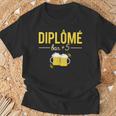 Diplômé Bar Humour Fêtard Bière Apéro T-Shirt Cadeaux pour les vieillards