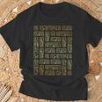 Egyptian Hieroglyphs Ancient Egypt Camiseta unisex Regalos para ancianos