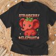 Elefante Fresa Italiano Brainrot Camiseta unisex Regalos para ancianos