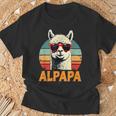 Festa Del Papà Alpapa Best Dad Alpaca Maglietta Regalos para ancianos