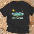 Flat Earth It's Flat Bro Conspiracy フラットアース Tシャツ 高齢者への贈り物