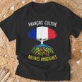 Français Cultivé Racines Algériennes Cadeau Kabyle Flag T-Shirt Cadeaux pour les vieillards