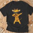 Giraffe Boys Animal Print Giraffe Print Tシャツ 高齢者への贈り物