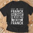 Homme Phrase Drôle Personnalisée Humoristique Homme Chiant Franck T-Shirt Cadeaux pour les vieillards