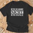 Ich Hasse Nicht Ich Egale ドイツ語のジョーク Tシャツ 高齢者への贈り物